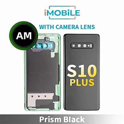 Samsung Galaxy S10 Plus (G975) Back Cover With Camera Lens [Aftermarket] [Prism Black]