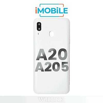 Samsung Galaxy A20 A205 Back Cover [White]