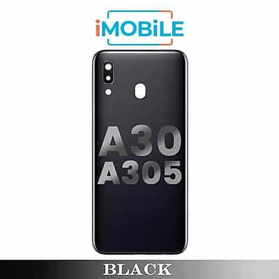 Samsung Galaxy A30 A305 Back Cover with Camera Lens [Black]