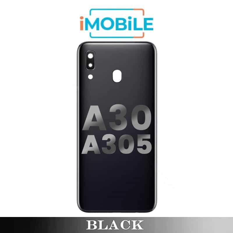 Samsung Galaxy A30 A305 Back Cover with Camera Lens [Black]