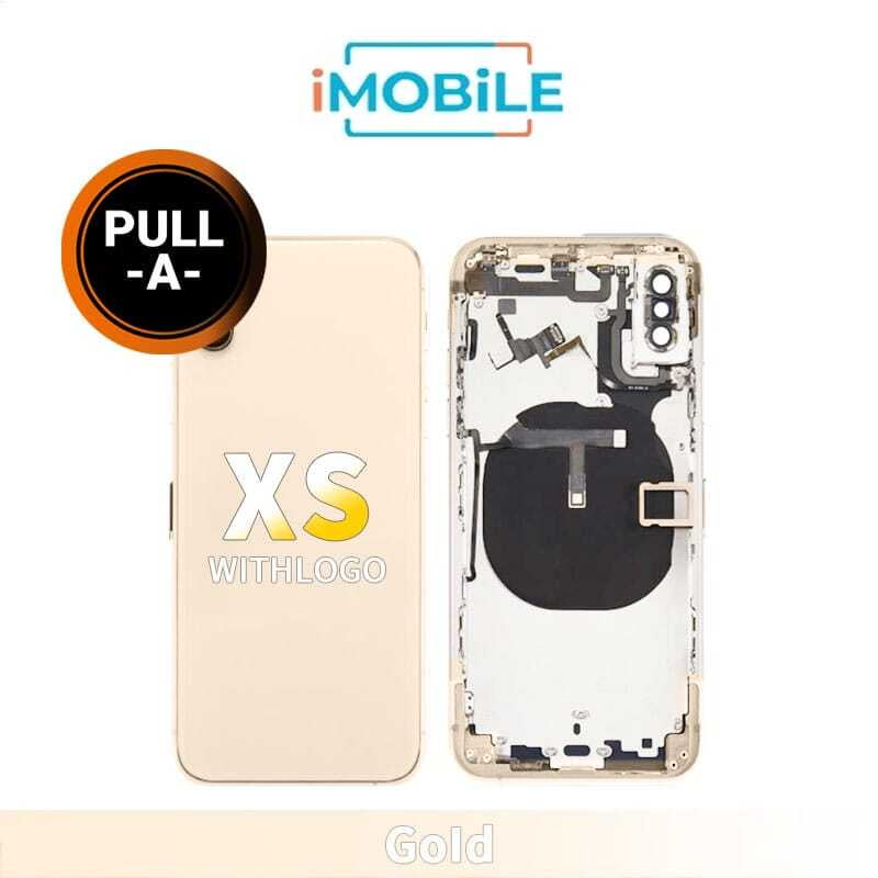 iPhone XS Compatible Full Back Housing [Secondhand] [Gold]