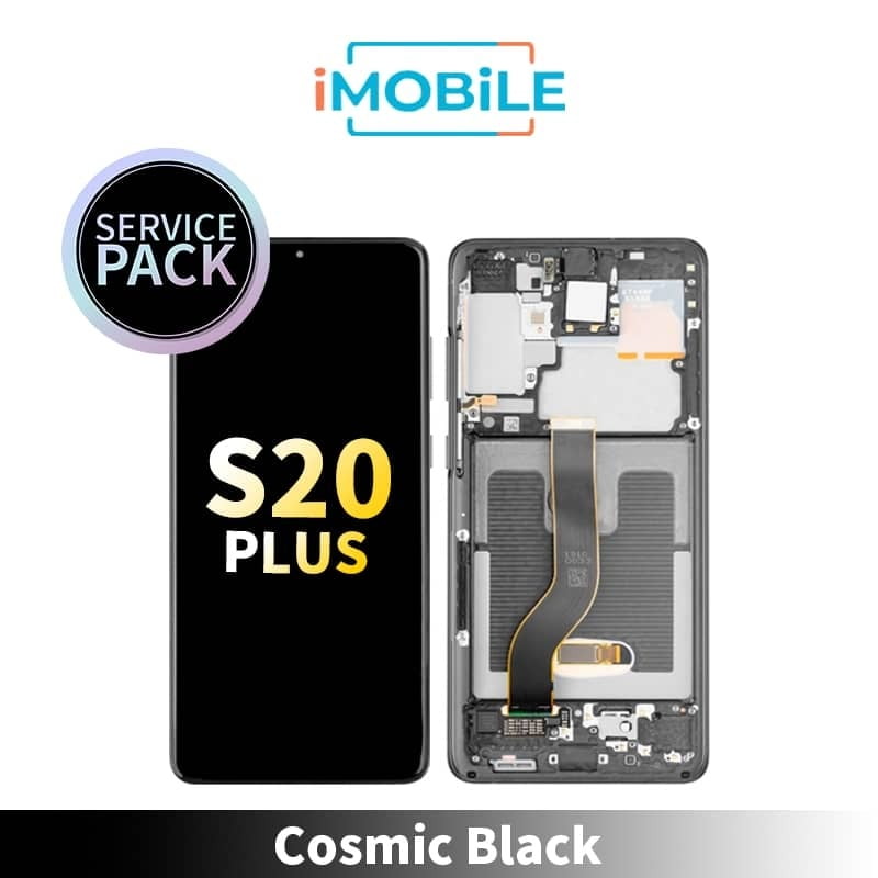 Samsung Galaxy S20 Plus G985 LCD Touch Digitizer Screen [Service Pack] [Cosmic Black] GH82-22134A GH82-31441A GH82-31442A