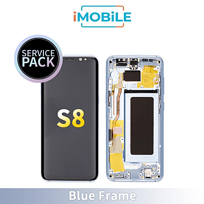 Samsung Galaxy S8 G950 LCD Touch Digitizer Screen [Blue Frame] Service Pack