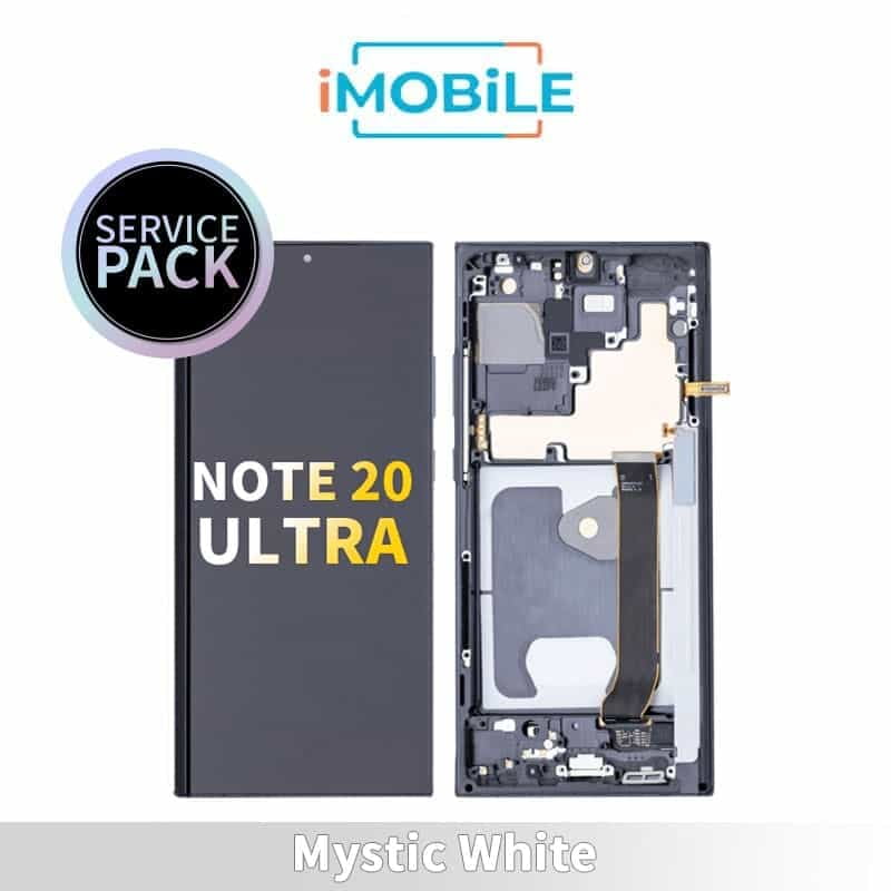 Samsung Galaxy Note 20 Ultra (N985 N986) LCD Touch Digitizer Screen [Service Pack] [Mystic White] GH82-23622C GH82-23596C GH82-31461C GH82-31453C