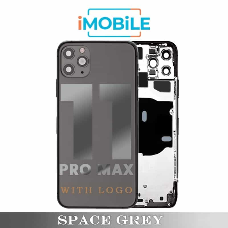 iPhone 11 Pro Max Compatible Back Housing [No Small Parts] [Space Grey]