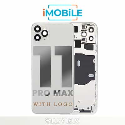 iPhone 11 Pro Max Compatible Back Housing [No Small Parts] [Silver]