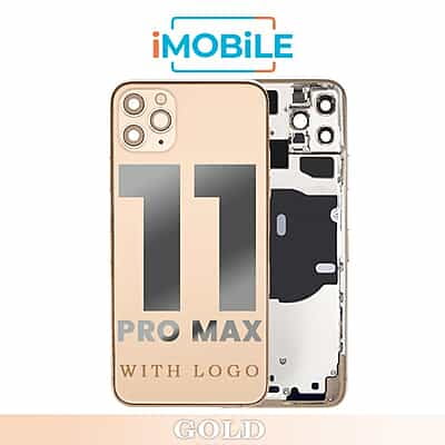 iPhone 11 Pro Max Compatible Back Housing [No Small Parts] [Gold]