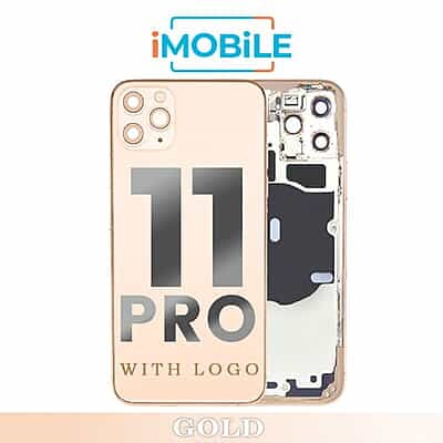 iPhone 11 Pro Compatible Back Housing [No Small Parts] [Gold]