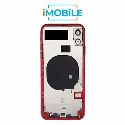 iPhone 11 Compatible Back Housing [No Small Parts] [Red]