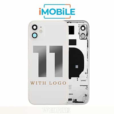 iPhone 11 Compatible Back Housing [No Small Parts] [White]