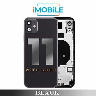 iPhone 11 Compatible Back Housing [No Small Parts] [Black]