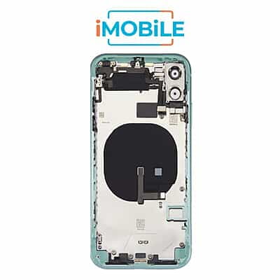 iPhone 11 Compatible Back Housing [with Tested Button Flex and Brackets] [Mint]