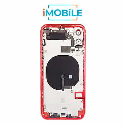 iPhone 11 Compatible Back Housing [with Tested Button Flex and Brackets] [Red]