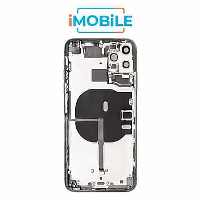 iPhone 11 Pro Max Compatible Back Housing with Tested Button Flex and Brackets [Midnight Green]