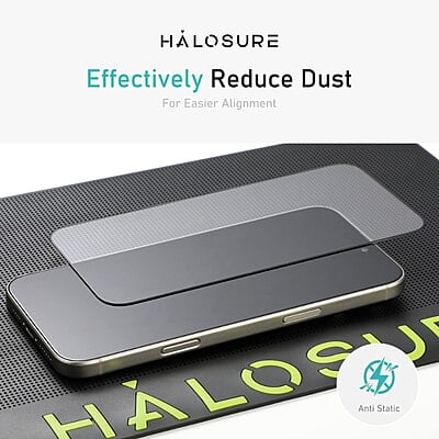 Halosure 2.5D Innovador Shield HD [High-Clear] Tempered Glass, iPhone 15 / 16