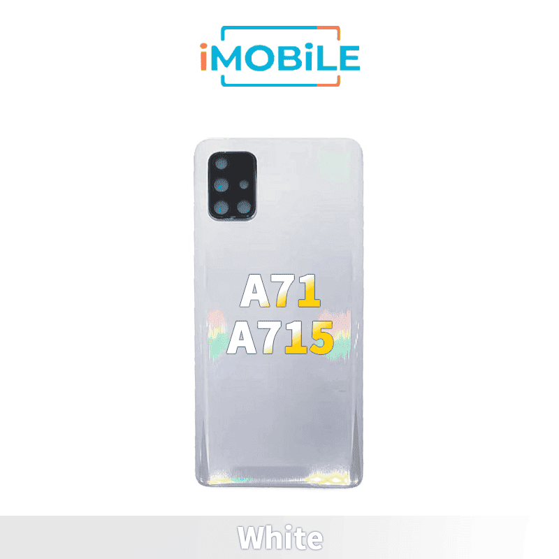 Samsung Galaxy A71 A715 Back Cover with Lens [White]