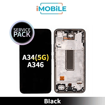 Samsung Galaxy A346 A34(5G) LCD Touch Digitizer Screen [Service Pack] [Black] GH82-31200A