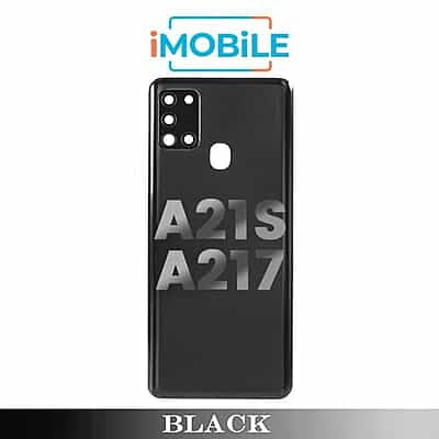 Samsung Galaxy A21s (A217) Back Cover with Camera Lens [Black]