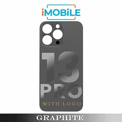 iPhone 13 Pro Compatible Back Cover Glass with Big Camera Hole [Graphite]