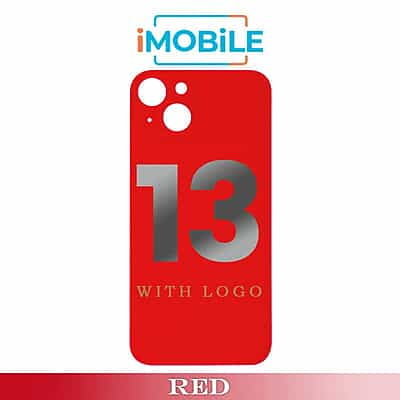 iPhone 13 Compatible Back Cover Glass with Big Camera Hole [Red]