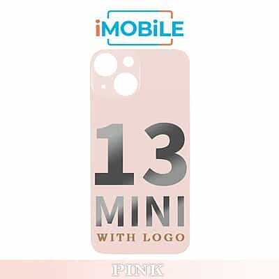 iPhone 13 Mini Compatible Back Cover Glass with Big Camera Hole [Pink]