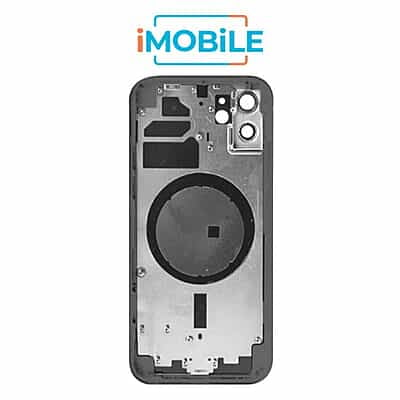 iPhone 12 Compatible Back Housing [No Small Parts] [Black]