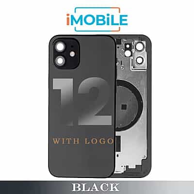 iPhone 12 Compatible Back Housing [No Small Parts] [Black]