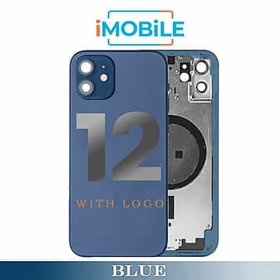 iPhone 12 Compatible Back Housing [No Small Parts] [Blue]