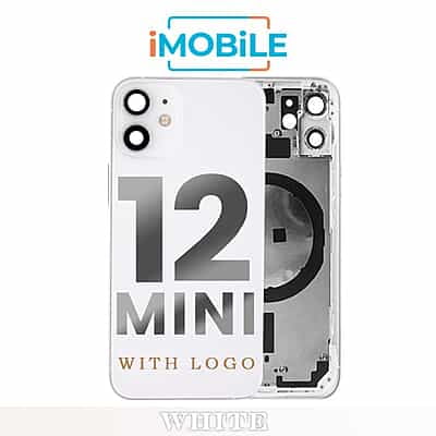 iPhone 12 Mini Compatible Back Housing [No Small Parts] [White]