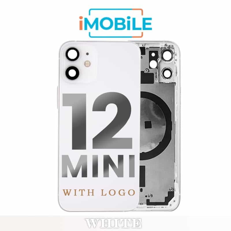 iPhone 12 Mini Compatible Back Housing [No Small Parts] [White]