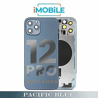 iPhone 12 Pro Compatible Back Housing [No Small Parts] [Blue]