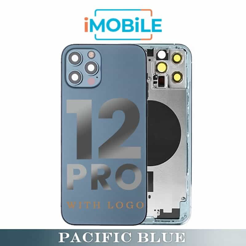 iPhone 12 Pro Compatible Back Housing [No Small Parts] [Blue]