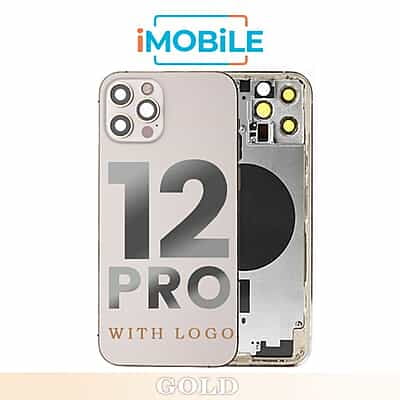 iPhone 12 Pro Compatible Back Housing [No Small Parts] [Gold]