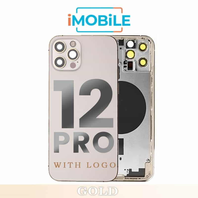 iPhone 12 Pro Compatible Back Housing [No Small Parts] [Gold]