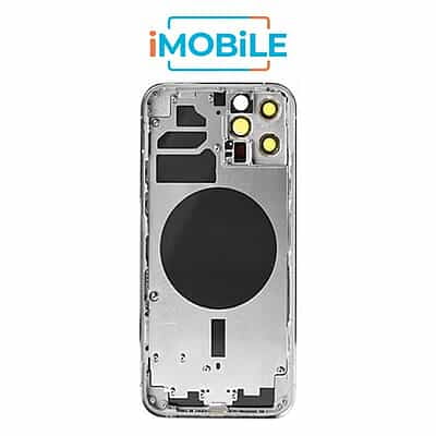 iPhone 12 Pro Compatible Back Housing [No Small Parts] [Silver]