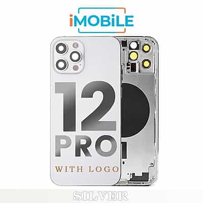 iPhone 12 Pro Compatible Back Housing [No Small Parts] [Silver]