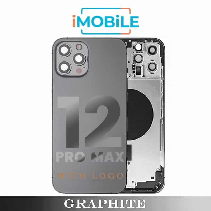 iPhone 12 Pro Max Compatible Back Housing [No Small Parts] [Graphite]