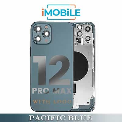 iPhone 12 Pro Max Compatible Back Housing [No Small Parts] [Pacific Blue]