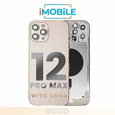 iPhone 12 Pro Max Compatible Back Housing [No Small Parts] [Gold]