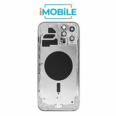 iPhone 12 Pro Max Compatible Back Housing [No Small Parts] [Silver]