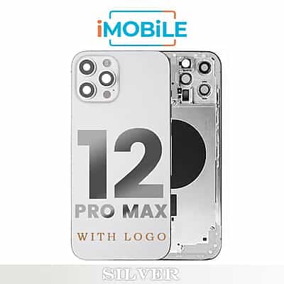 iPhone 12 Pro Max Compatible Back Housing [No Small Parts] [Silver]