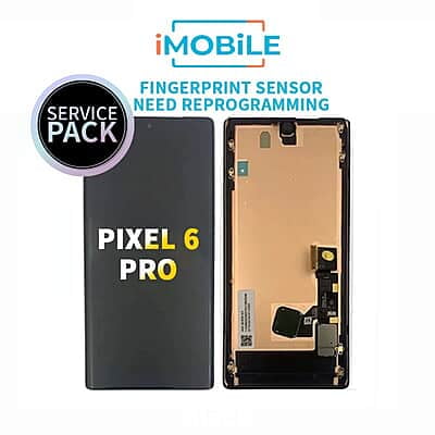 Google Pixel 6 Pro Compatible LCD Touch Digitizer Screen [Service Pack] (Fingerprint Sensor need Reprogramming)