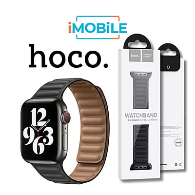 HOCO Apple Watch Leather Magnetic Link Band [WA23] for All Series, 42 / 44 /45 / 49 mm