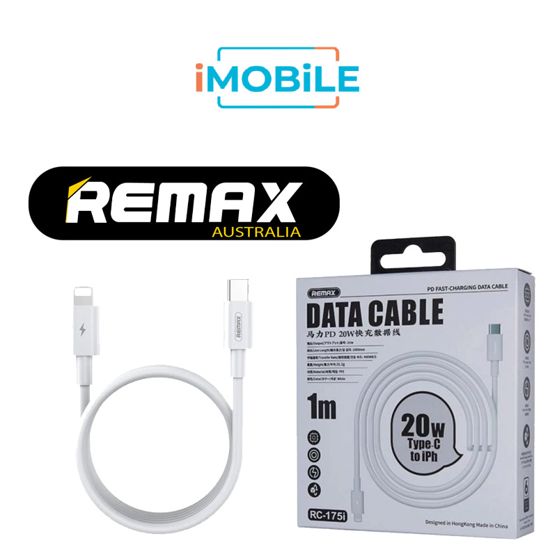 Remax [RC-175i] 1m Type-C to Lightning Cable, PD 20w