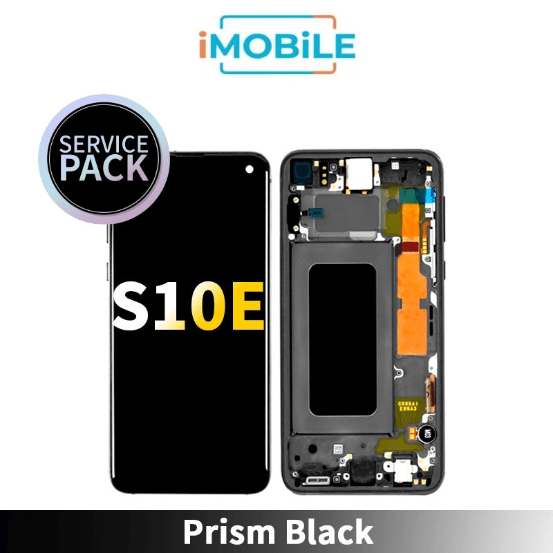 Samsung Galaxy S10E G970 LCD Touch Digitizer Screen [Prism Black] Service Pack (GH82-18852A)